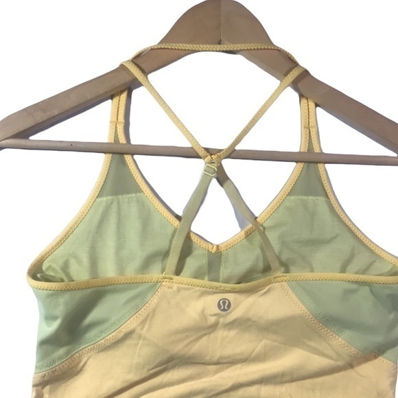 Lululemon Surya Strappy Tank Mellow Lemon / Burning Yellow - Picture 6 of 9